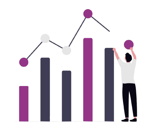 Graphiques de performance représentant la clarté et l'opérationnalité des résultats d'études livrés